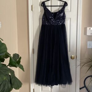 Ever Pretty Off the Shoulder Sequin and Tulle Formal Prom/Wedding Guest 16 EUC